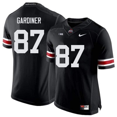 NCAA Ohio State Buckeyes Men's #87 Ellijah Gardiner Black Nike Football College Jersey AEE6545DC